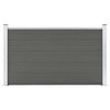 vidaXL Recinzione 180x105 cm HKC Grigio