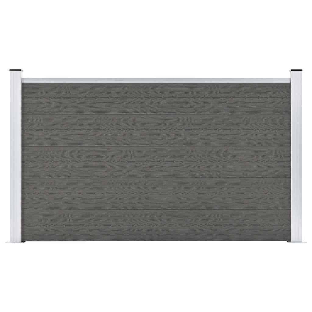 vidaXL Recinzione 180x105 cm HKC Grigio