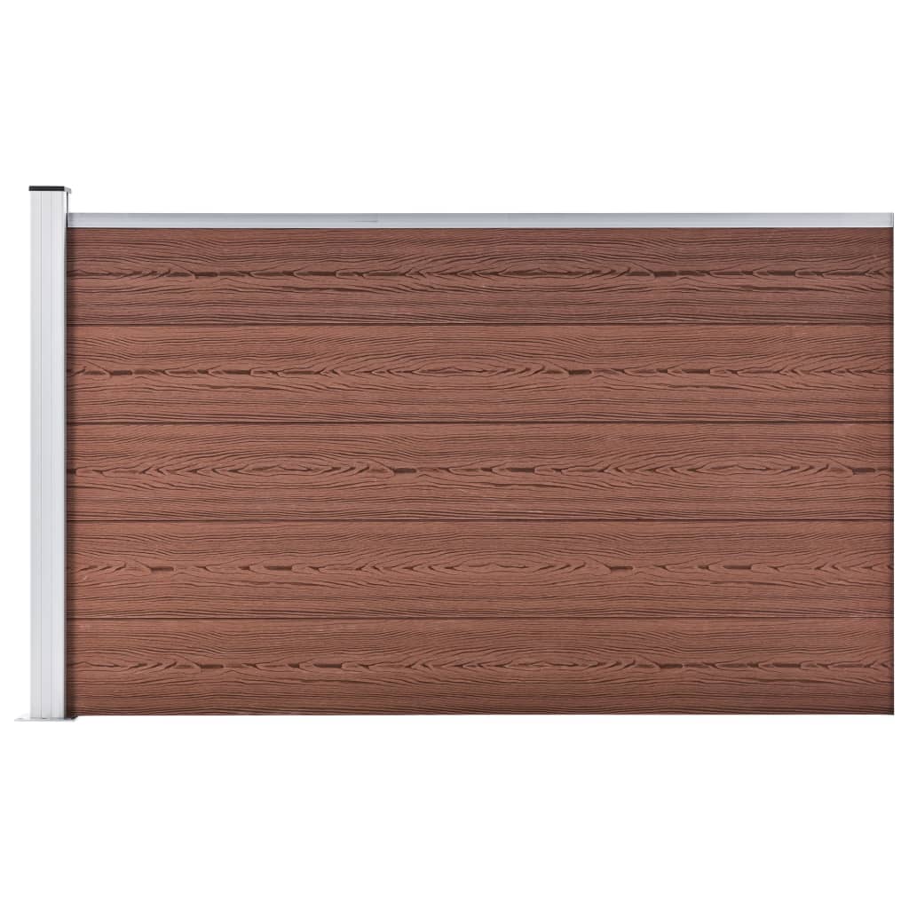 Valla VidaXL 175x105 cm hkc marrón