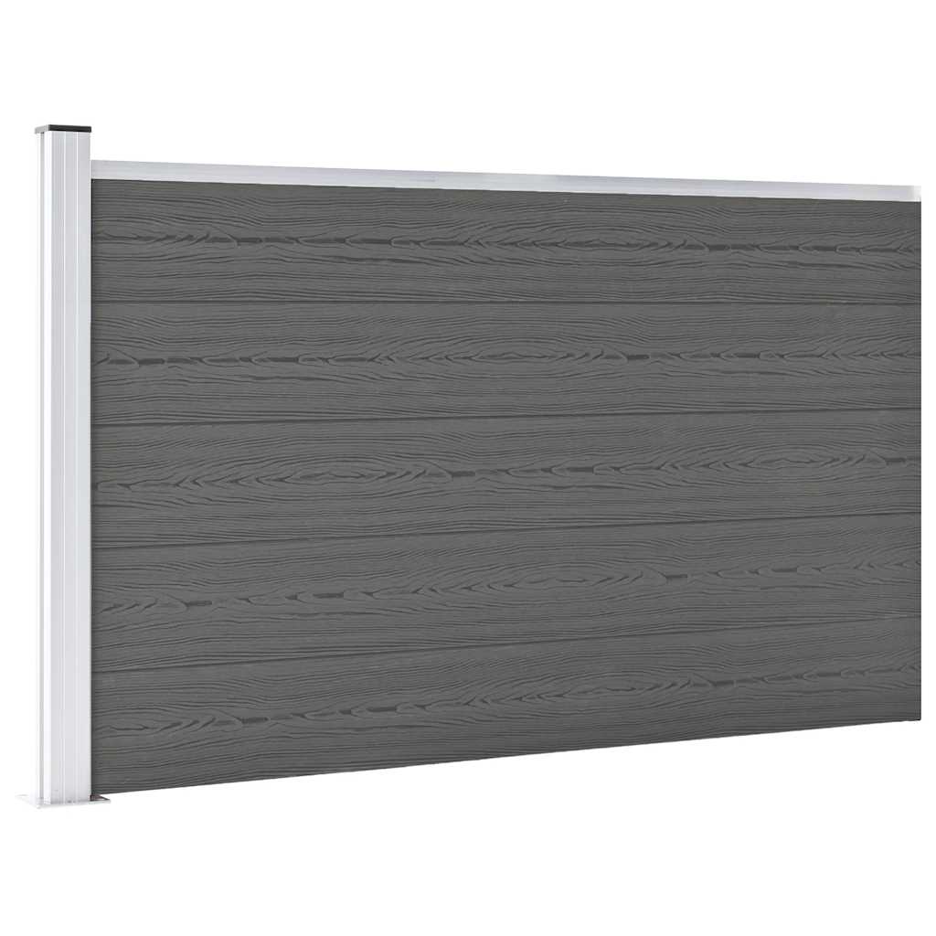 Valla VidaXL 175x105 cm HKC Gris