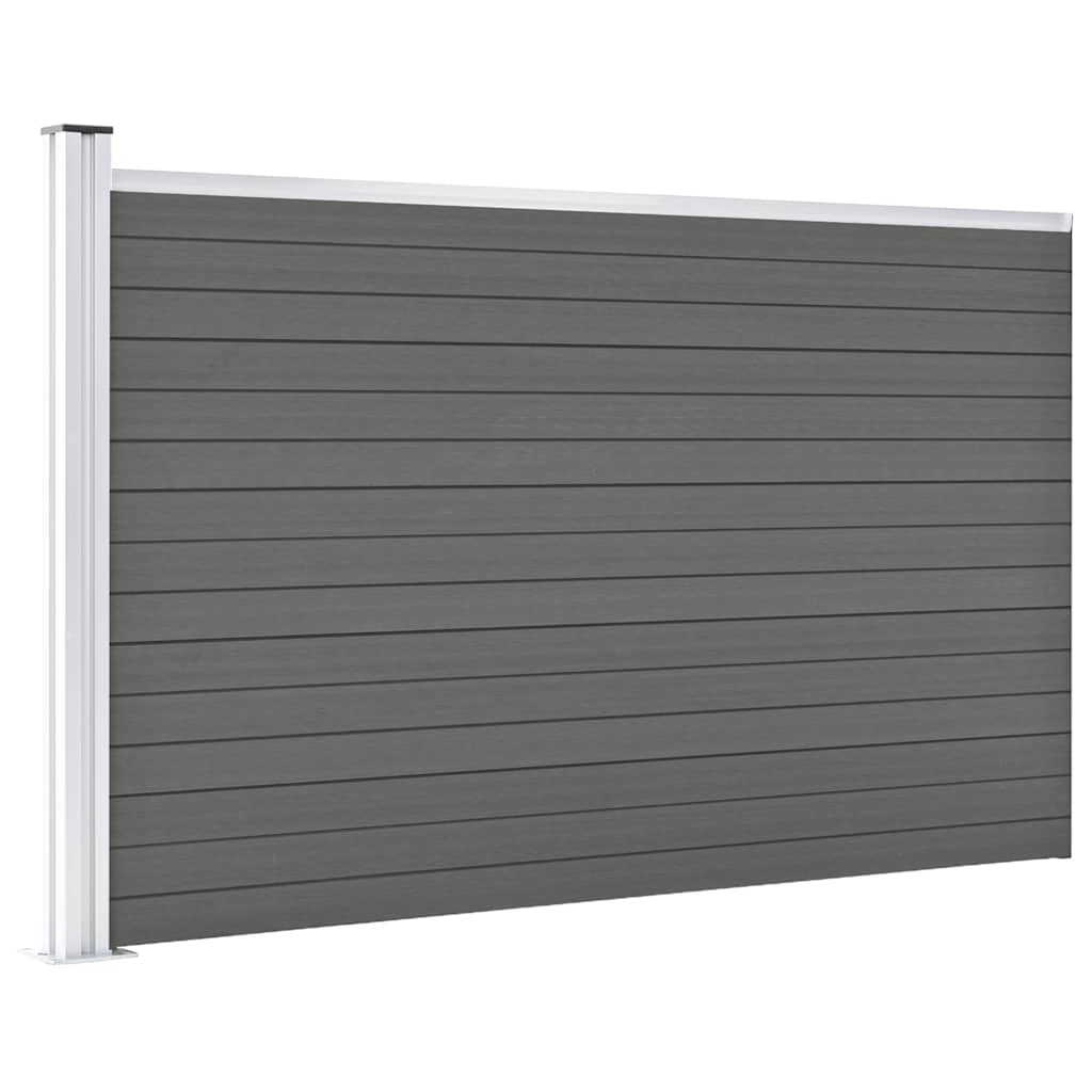 Valla VidaXL 175x105 cm HKC Gris