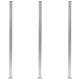 Vidaxl Postes de cerca 3 st 185 cm de aluminio