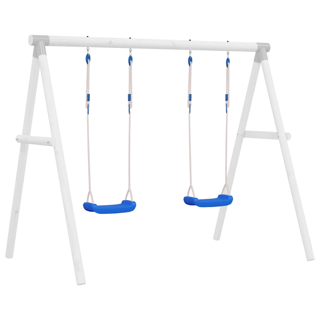 Asientos de columpio Vidaxl 2 st con cuerdas de 37x15 cm de polietileno azul