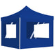 Vidaxl PartyTent pieghevole con pareti 2x2 m in alluminio blu