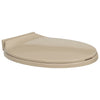 Asiento de inodoro Vidaxl beige ovalado de cierre suave