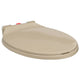 Vidaxl toiletbril soft-close en quick-release ovaal beige