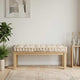 Cojín de piso de paleta Vidaxl 120x80x10 cm de algodón beige