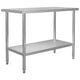 Vidaxl Kitchenwork Tabla 120x60x85 cm de acero inoxidable