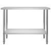 Vidaxl Kitchenwork Tabla 120x60x85 cm de acero inoxidable