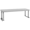 Vidaxl Aumento per la tabella di lavoro 120x30x35 cm in acciaio inossidabile
