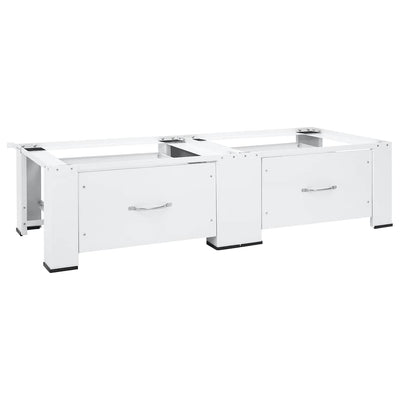 Vidaxl Secadora de lavadora Hoger Double con cajones blancos
