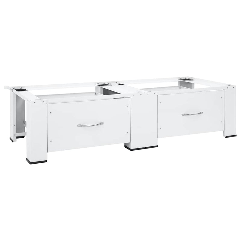 Vidaxl Secadora de lavadora Hoger Double con cajones blancos