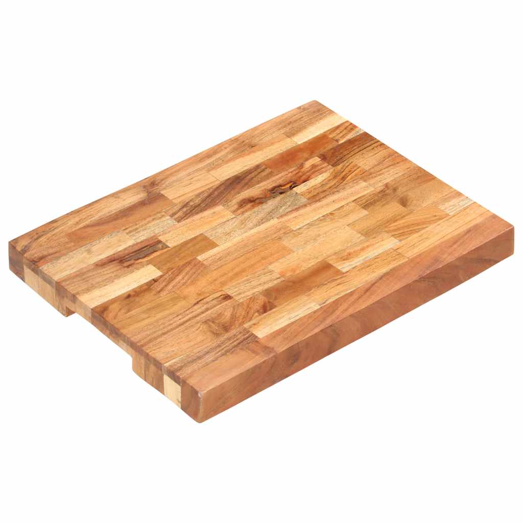 Vidaxl Hakblok 40x30x4 cm Acaciahout solido