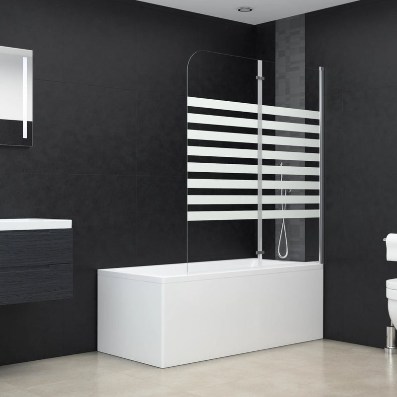 Vidaxl Bath Wall Rayado de 120x140 cm de vidrio endurecido