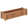 Jardinera vidaXL elevada teca maciza 100x30x25 cm