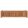Jardinera vidaXL elevada teca maciza 100x30x25 cm