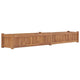 Vidaxl Planter elevado 200x30x25 cm de madera de teca sólida