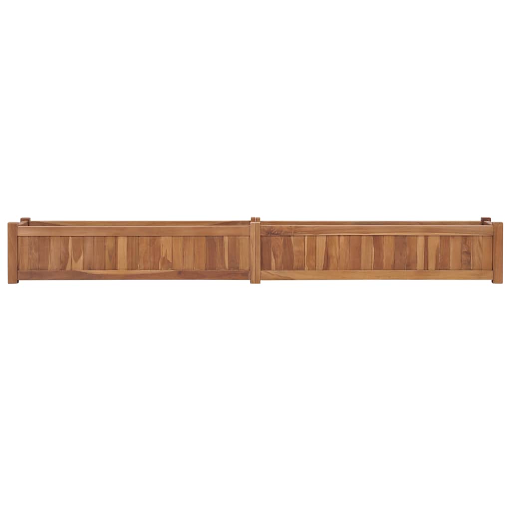 Vidaxl Planter elevado 200x30x25 cm de madera de teca sólida