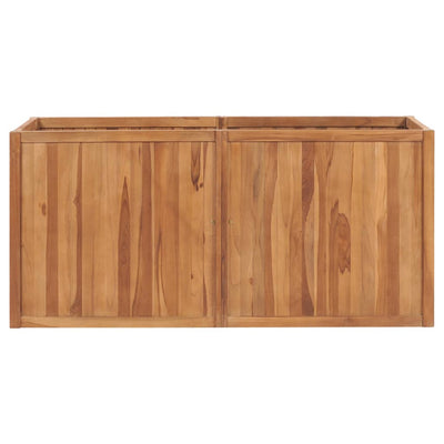 Vidaxl fioriera raccolta da 150x50x70 cm in teak solido