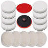 Vidaxl 14-delige polijstpadset 180 mm