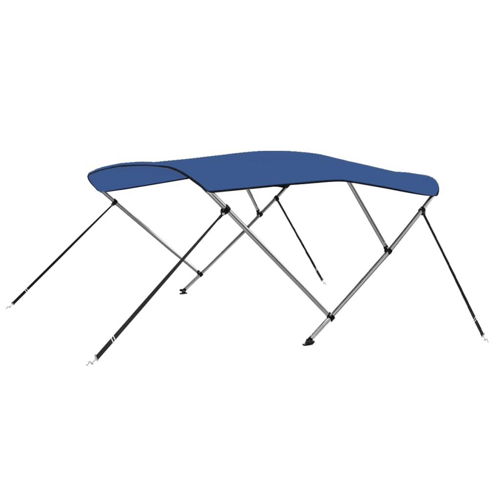 Vidaxl biminitop 3-boogs 183x140x137 cm blauw