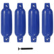 Cuscini di bootoot vidaxl 4 pezzi 41x11,5 cm blu in PVC