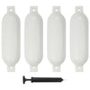 Cojines de bootstoot de Vidaxl 4 ST 51x14 CM PVC White