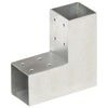 Collegamenti per pile Vidaxl 4 ST L-forma 71x71 mm Galvanized Metal