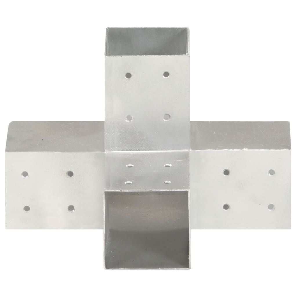 Vidaxl Conexión Pale X-Wape 81x81 mm de metal galvanizado