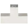 Vidaxl Conexión Pale X-Wape 81x81 mm de metal galvanizado