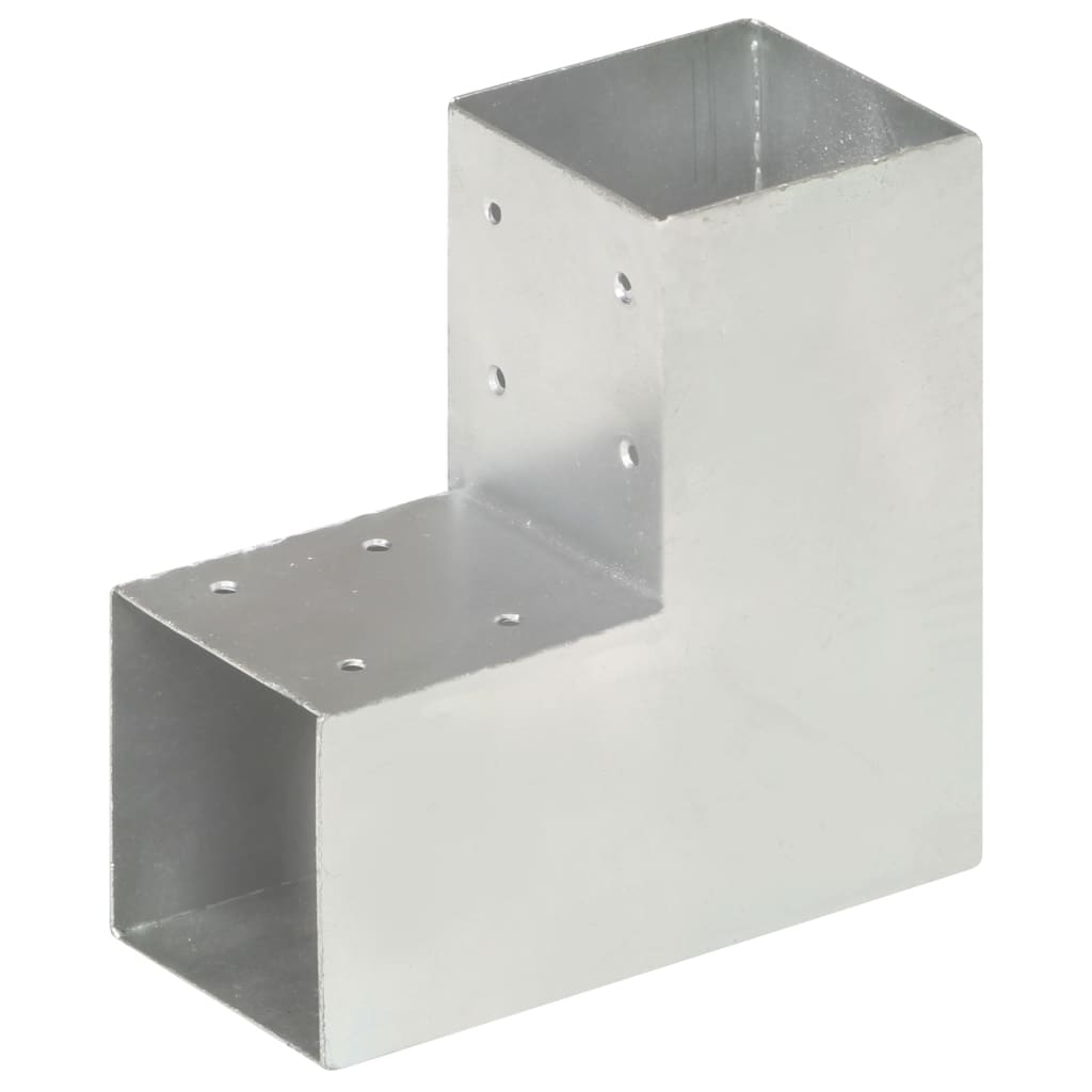Vidaxl Pall Connections 4 St L Saper 91x91 mm de metal galvanizado
