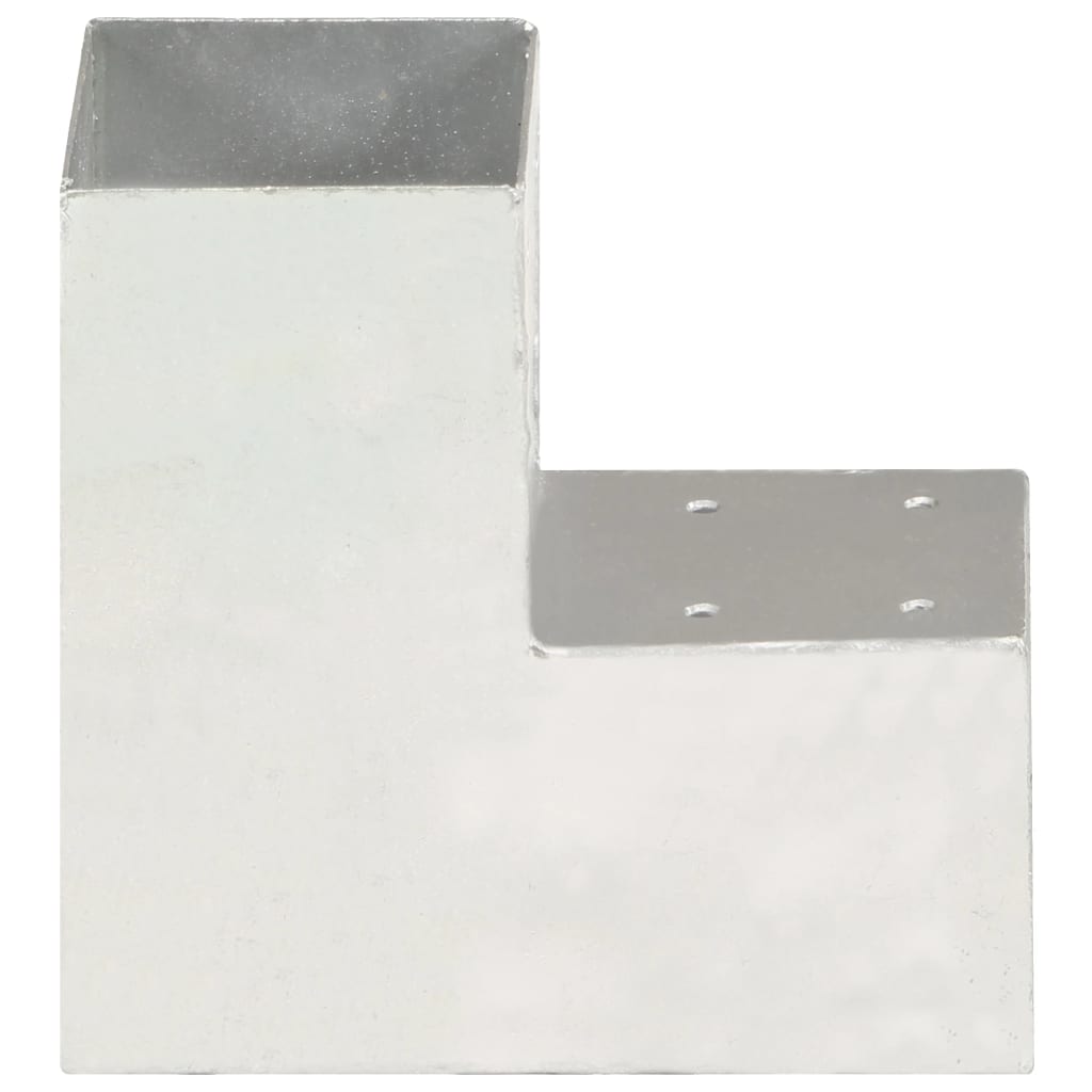 Vidaxl Pall Connections 4 St L Saper 91x91 mm de metal galvanizado