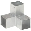 Conexiones de pila Vidaxl 4 PC Y Metal galvanizado de 91x91 mm