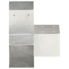 Conexiones de pila Vidaxl 4 PC Y Metal galvanizado de 91x91 mm