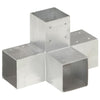 Collegamenti per pile Vidaxl 4 a forma di pc 91x91 mm galvanizzato metallo
