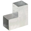 Vidaxl Conexión Pale L Saper 101x101 mm de metal galvanizado