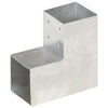 Conexiones de pila Vidaxl 4 ST L Saper 101x101 mm de metal galvanizado