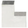 Conexiones de pila Vidaxl 4 ST L Saper 101x101 mm de metal galvanizado