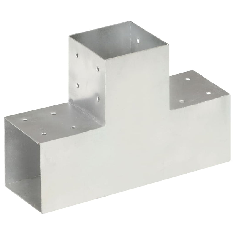 Vidaxl Conexión T-forma t de 101x101 mm de metal galvanizado