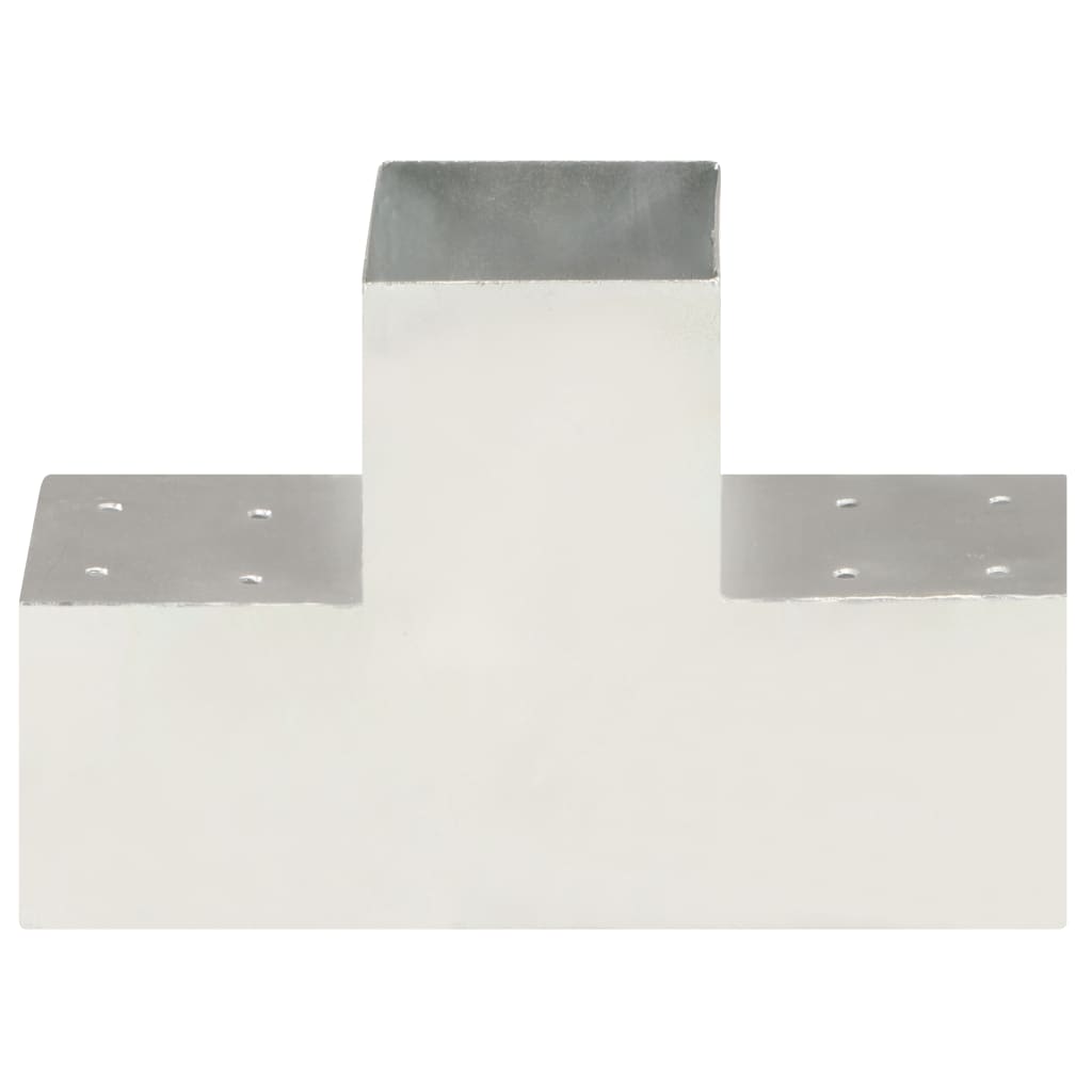 Vidaxl Conexión T-forma t de 101x101 mm de metal galvanizado