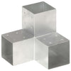 Conexión de pila Vidaxl en forma de Y 101x101 mm de metal galvanizado