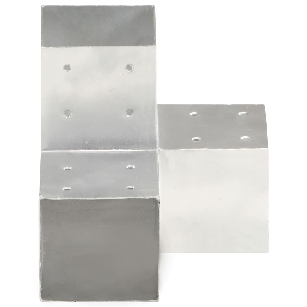 Conexión de pila Vidaxl en forma de Y 101x101 mm de metal galvanizado