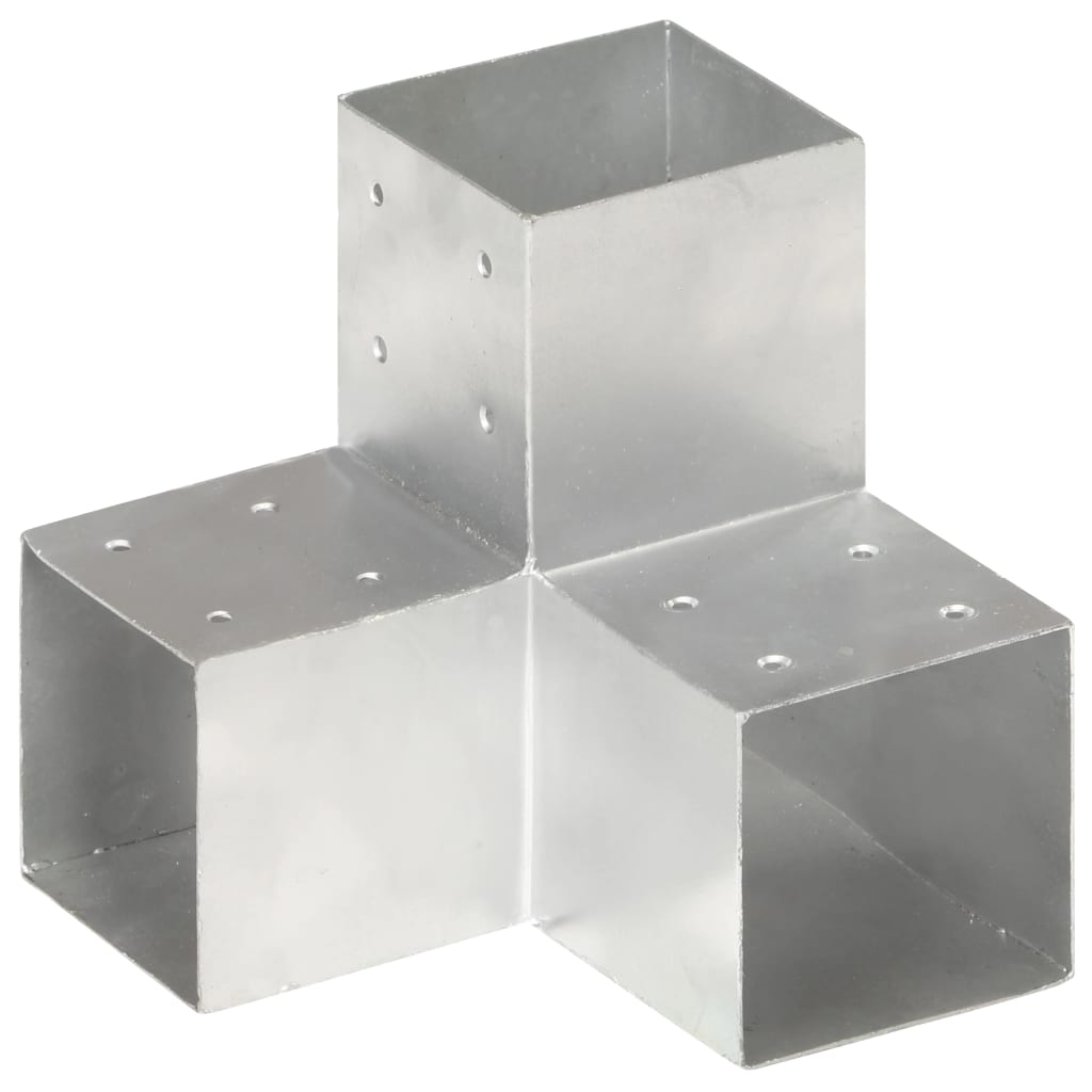 Conexiones de pila Vidaxl 4 PC Y Metal galvanizado 101x101 mm de metal