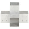 Vidaxl Conexión Pale X-Wape 101x101 mm de metal galvanizado