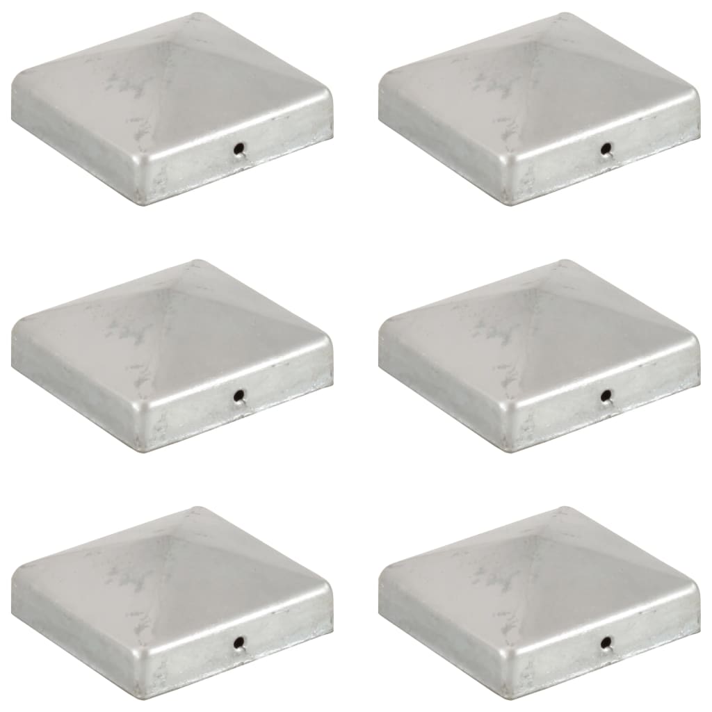 VIDAXL PALL PACCHI 6 ST PYRAMID 81X81 MM GALVANID METAL