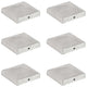 Vidaxl Pile Hoods 6 St Pyramid 101x101 mm galvanized metal