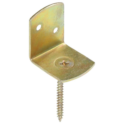 Soportes para paneles de valla vidaxxl 24 piezas de metal galvanizado en forma de L