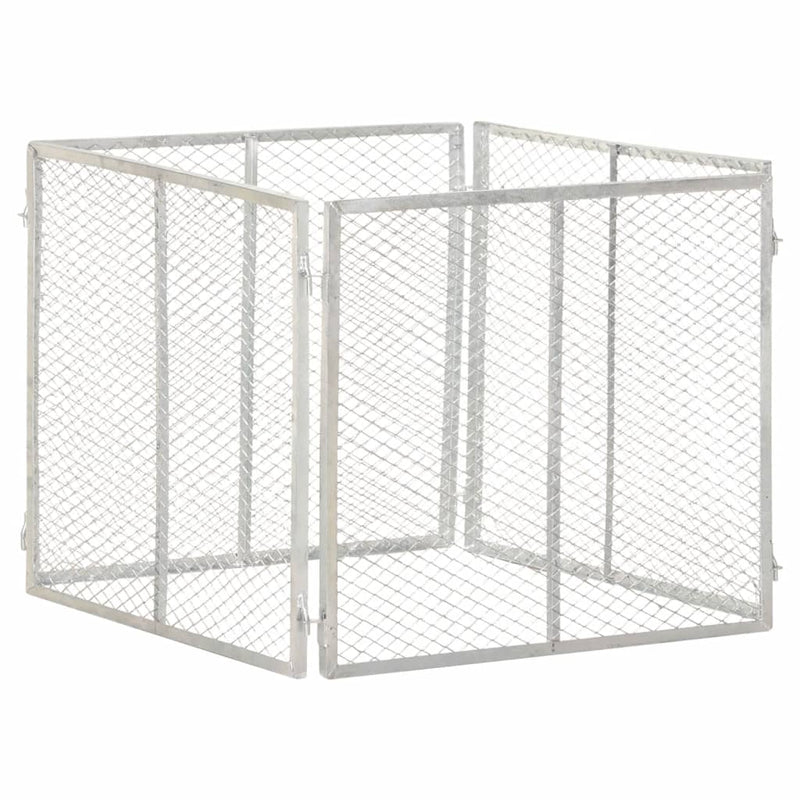 Vidaxl compostbak 85x85x70 cm gegalvaniseerd staal
