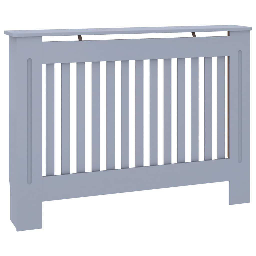 Vidaxl radiatorombouw 112x19x81,5 cm mdf grijs