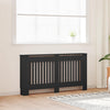 Vidaxl Construcción del radiador 152x19x81.5 cm MDF Negro